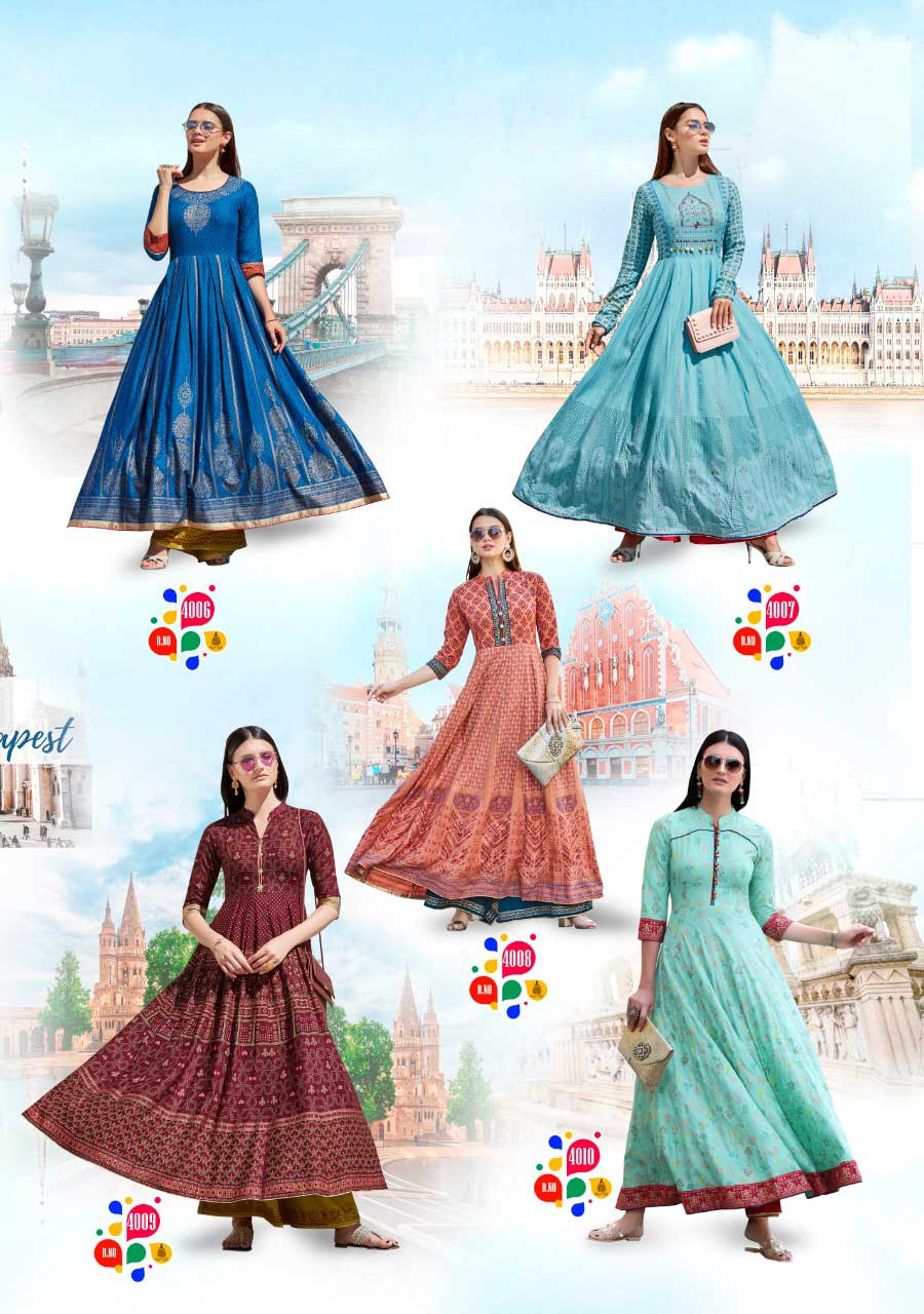 Fashion Colorbar Vol-4 Kajal Style Pal Print Long Kurti Fashion Colorbar Vol-4 Kajal Style Pal Print Long Kurti